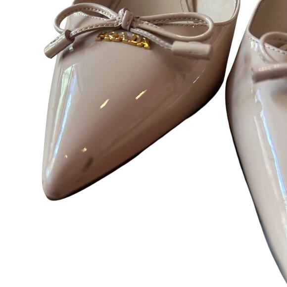 Prada Nude Bow Heels - Picture 9 of 12